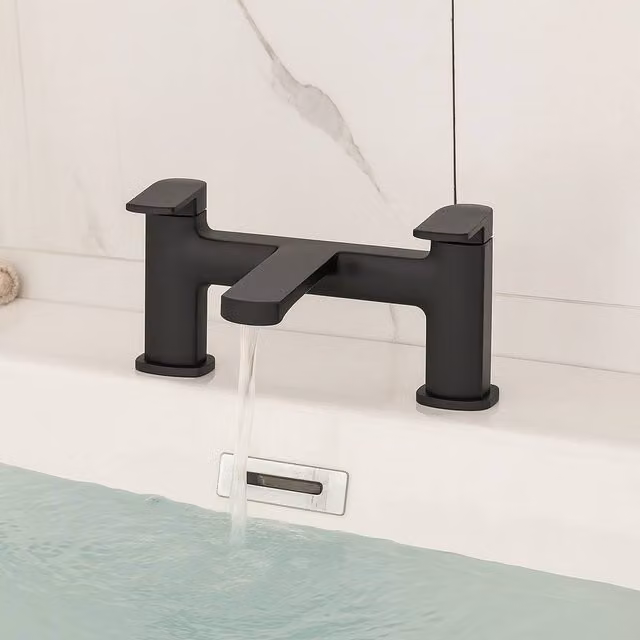 Bathroom Kingdom Wrexham Matt Black Bath Filler Tap
