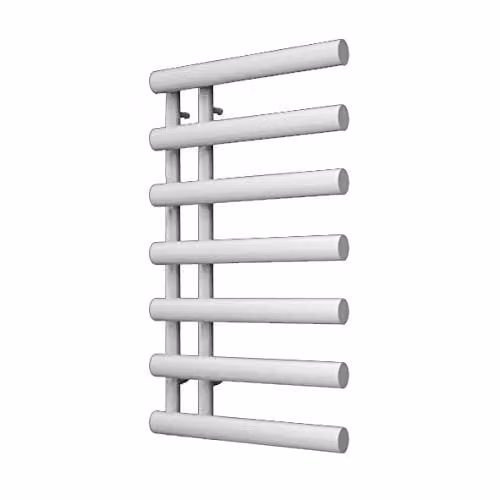 Reina Grace White Designer Heated Towel Rail W: 50 cm, H: 78 cm