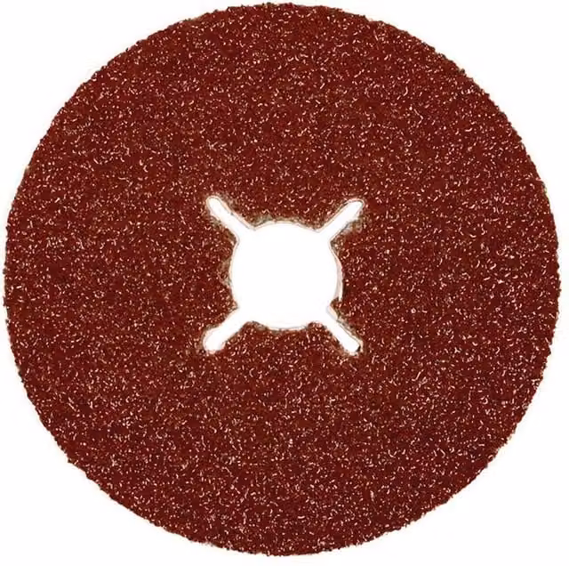 Abracs Red Aluminium Oxide Fibre Sanding Disc, 100mm, 24 Grit