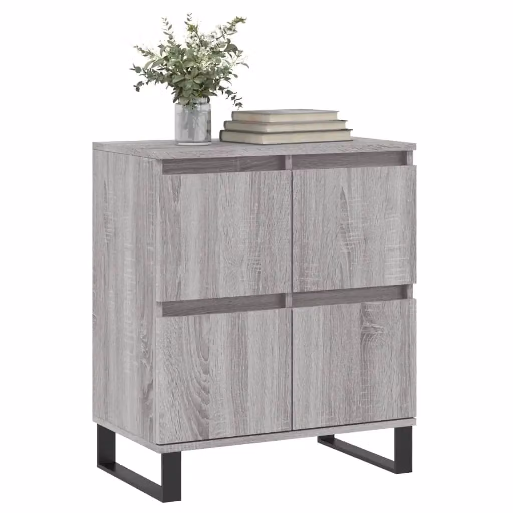 Berkfield Home Grey Sonoma Sideboard in Engineered Wood, W/D/H: 60 x 35 x 70 cm – 2