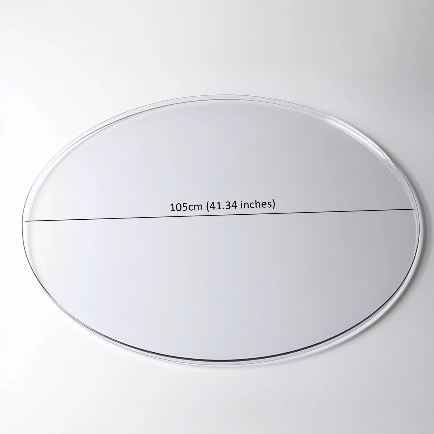 Nicoman Transparent Round PVC Table Mat, Diameter: 105 cm – 2