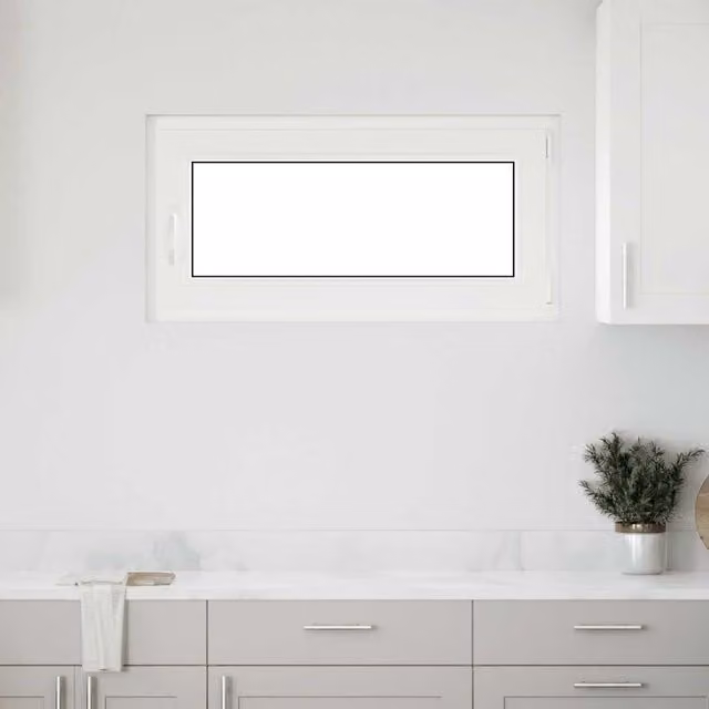 Berkfield Home RISOR Basement Tilt and Turn Window, White, W: 100 cm, H: 50 cm
