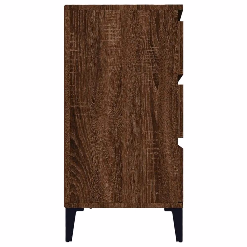 Berkfield Home Modern Brown Oak Sideboard, W/D/H: 60 x 35 x 70 cm – 4
