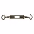 Primrose Silver Galvanised Steel Hook and Eye Turnbuckle for Shade Sail Tensioning