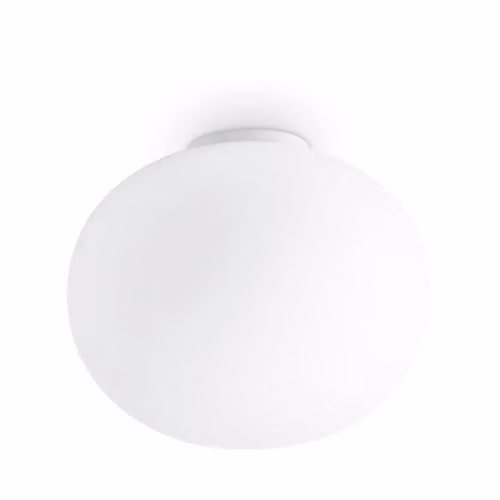Ideal Lux Cotton Globe Sphere Ceiling Light in White, Diameter: 30 cm