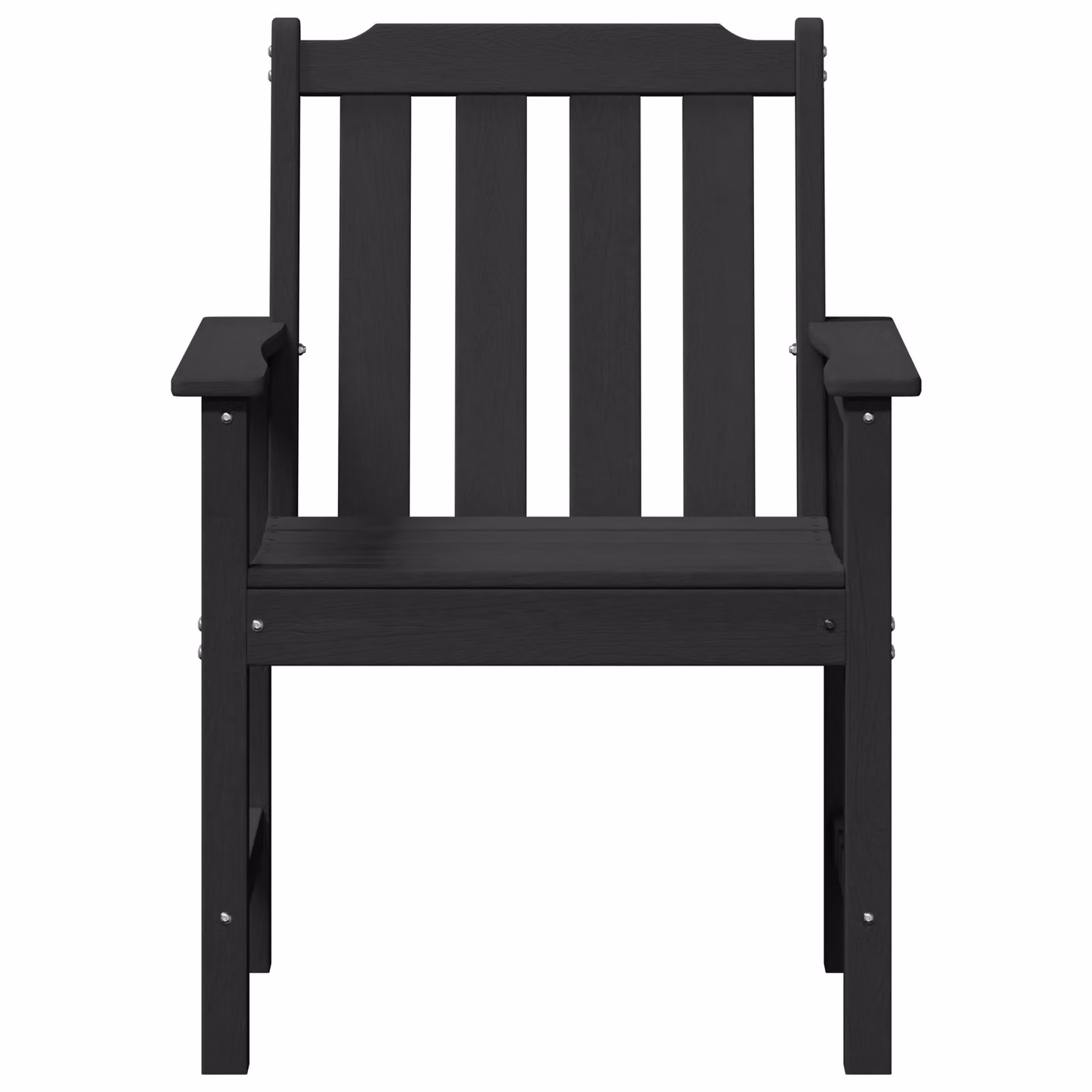 Berkfield Home Set of 4 Black Modern Garden Dining Chairs, W/D/H: 55.5 x 55.5 x 88 cm – 5