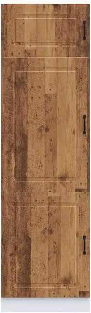 Berkfield Home Kalmar Kitchen Cupboard in Old Wood Brown, W/D/H: 57.0 x 60.0 x 207.0 cm