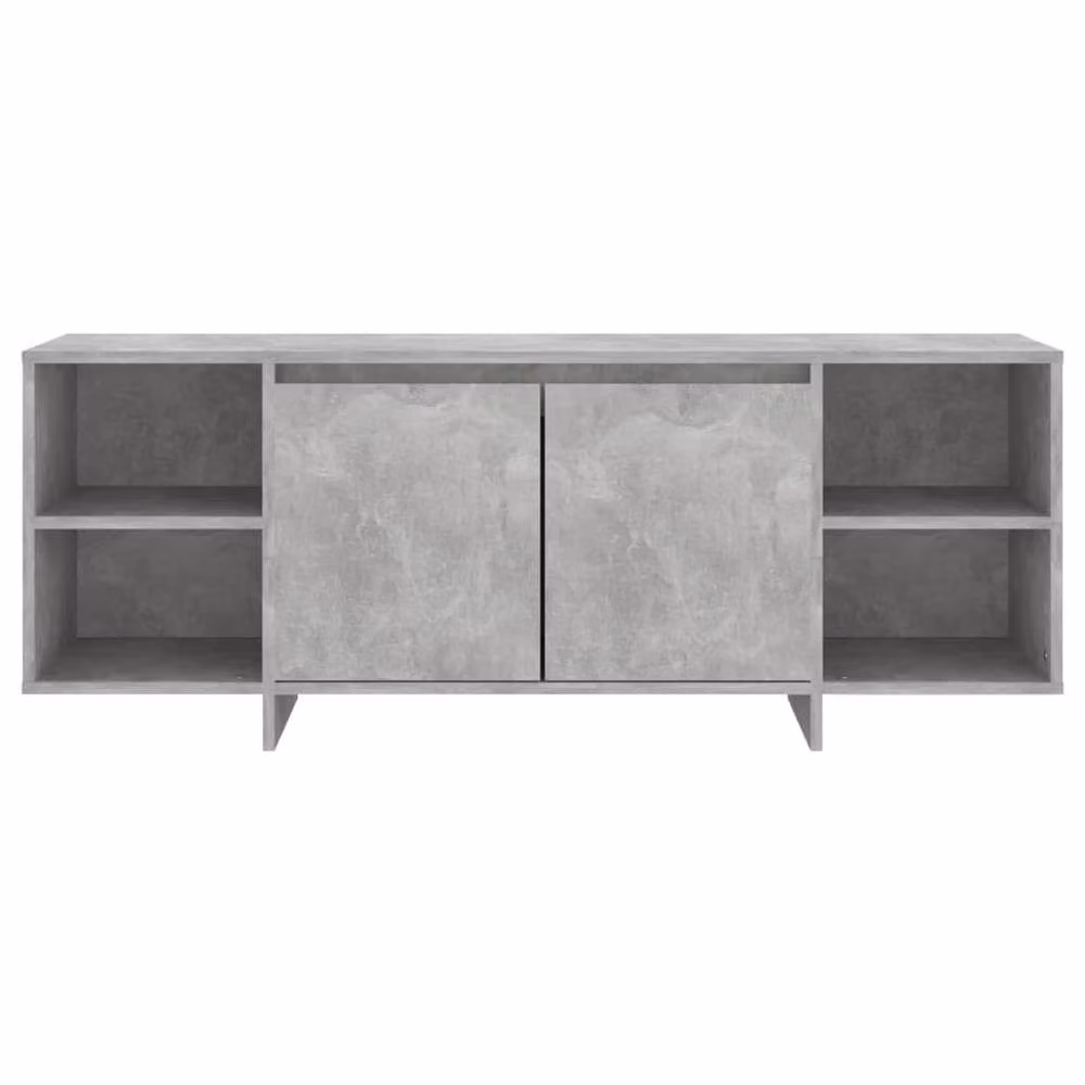 Berkfield Home Modern TV Cabinet in Concrete Grey, W/D/H: 130 x 35 x 50 cm – 4