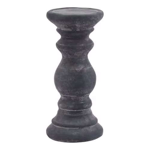 Love Lace Amalfi Small Grey Ceramic Column Candle Holder