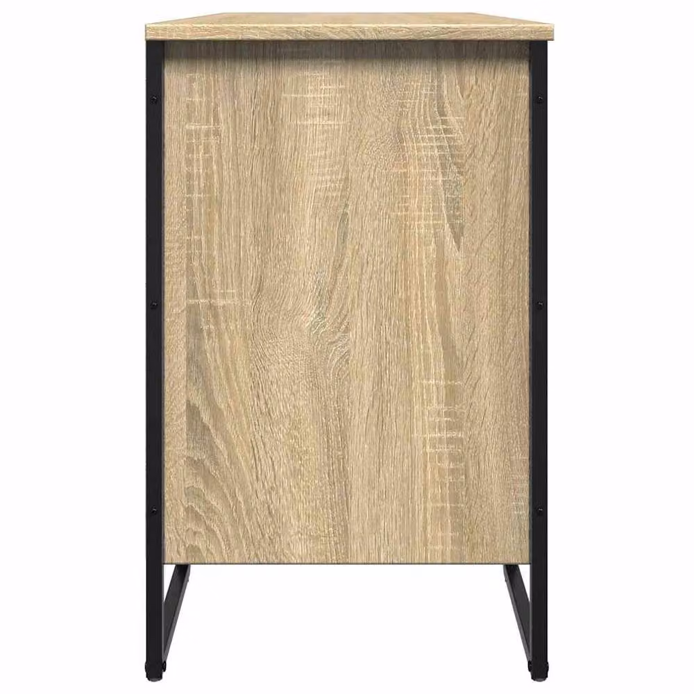 Berkfield Home Sonoma Oak Shoe Cabinet, W/D/H: 90 x 38 x 61.5 cm – 4