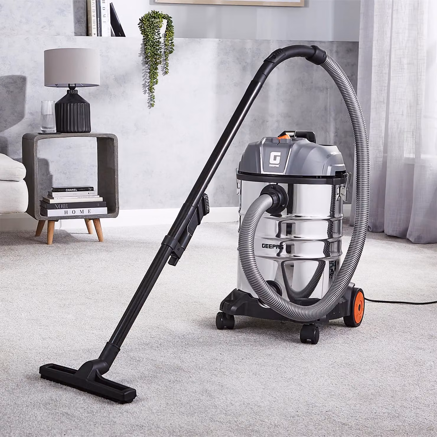 Geepas 3-in-1 Wet and Dry Vacuum Cleaner with Blower Function, 1400W, 30L, HEPA Filter, Silver – 2