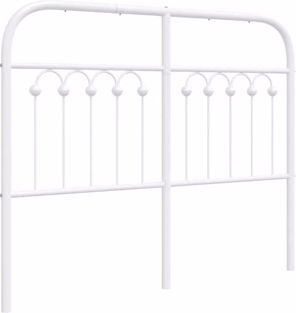 Berkfield Home Classic Metal Headboard in White, 120 cm – 1