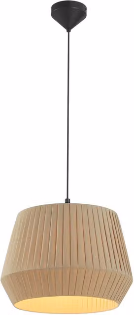 Nordlux Dicte Round Fabric Pendant Light, Beige, Diameter: 40 cm