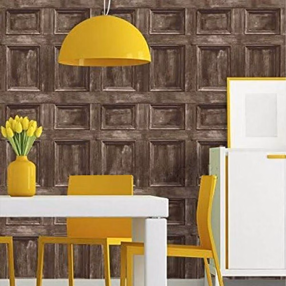 Fine Décor Wood Panel Wallpaper in Brown – 2