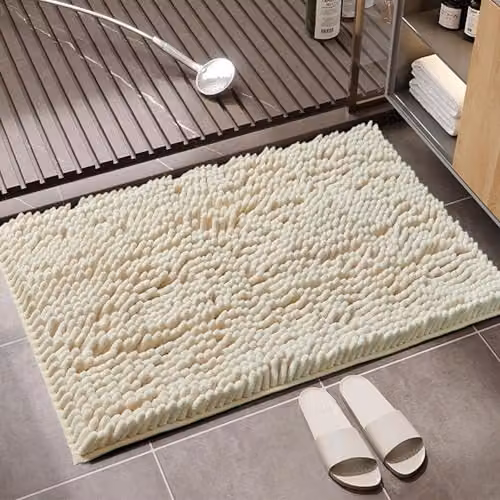 Gaveno Cavailia Miami Chenille Loop Bath Mat in Beige, W/D: 50 x 80 cm – 3