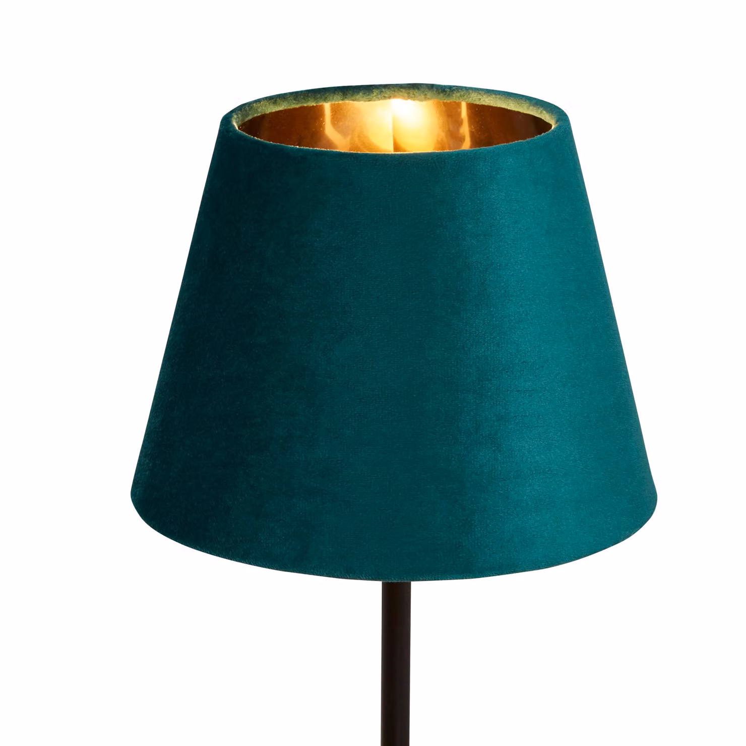 Lighting Collection Emerald Green Velvet Drum Lamp Shade, Diameter: 20 cm – 2
