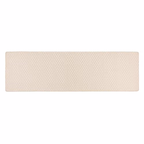 My Mat Sculptured Honeycomb Ivory Runner, W: 67 cm, L: 230 cm