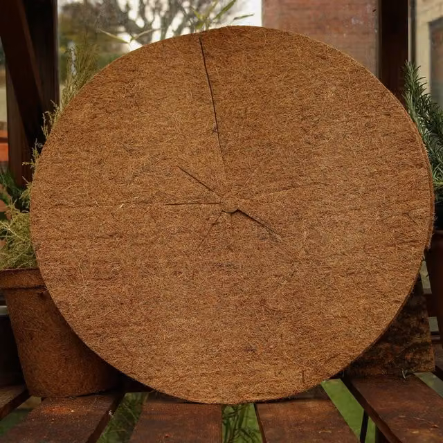 Coir Products Brown Coir Mulch Mats, Diameter: 50 cm