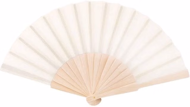 MidOcean Fanny Wood Handheld Fan in Beige