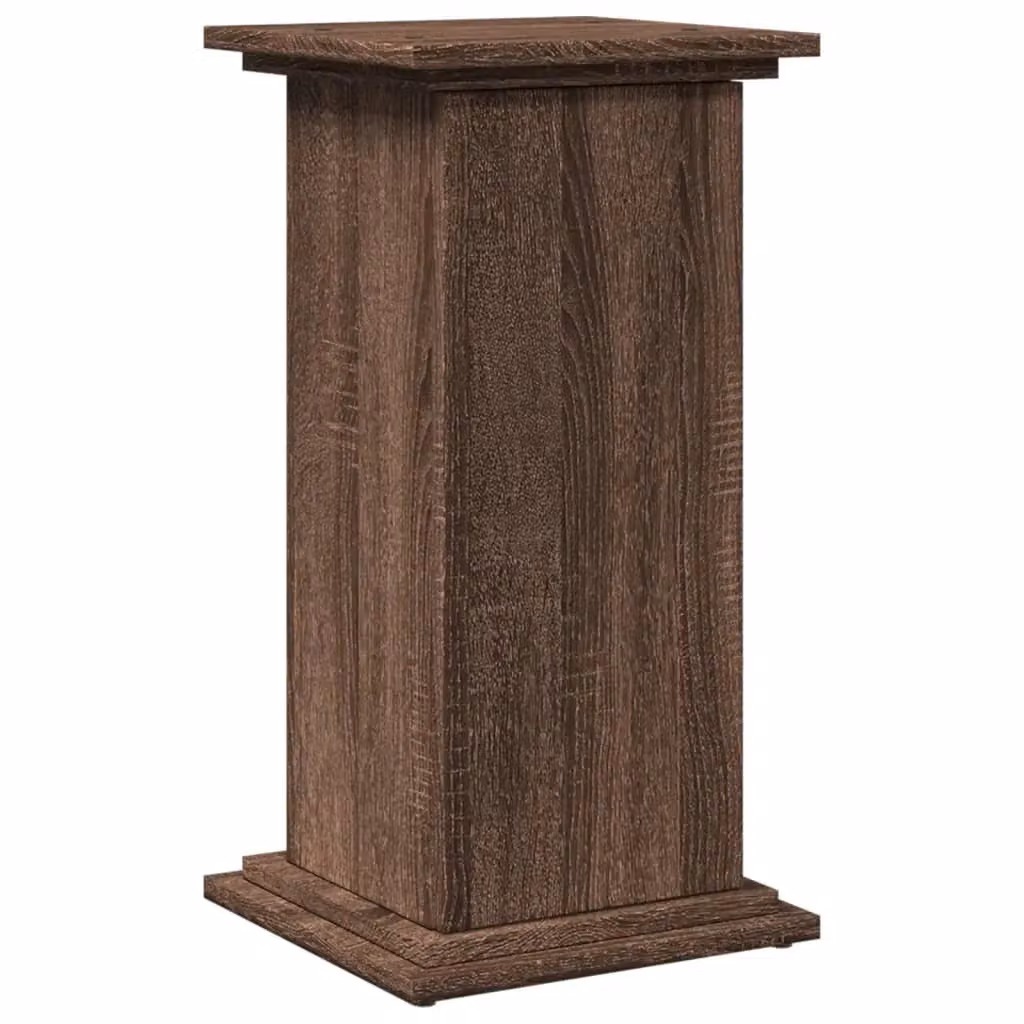 Berkfield Home Display Stand with Storage in Brown Oak, W/D/H: 31 x 30 x 60 cm – 2