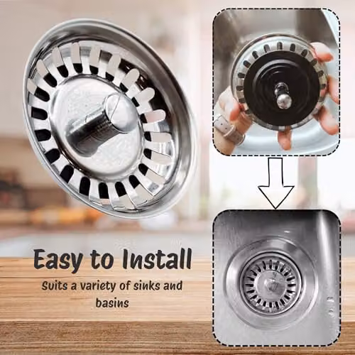 McAlpine BWSTSS-TOP Kitchen Sink Strainer Plug, Stainless Steel, Silver – 2