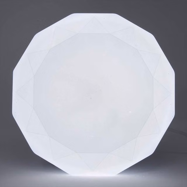 ExtraStar 12W LED Integrated Flush Ceiling Light, Cool White, Diameter: 26 cm, White