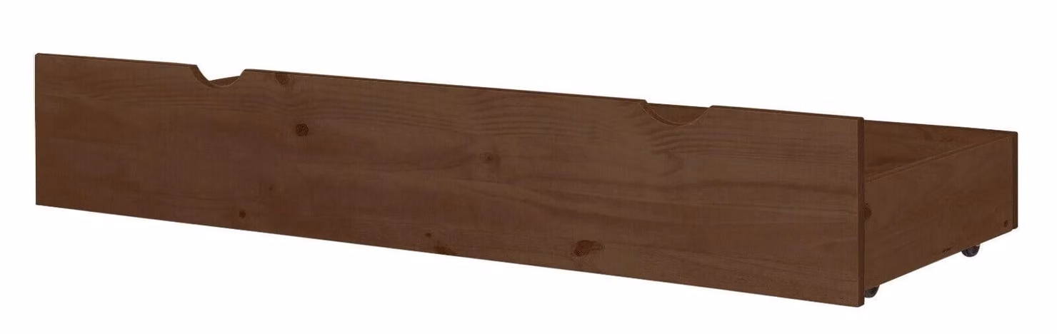 Chile Dark Pine Wood Drawer Storage Organiser in Brown