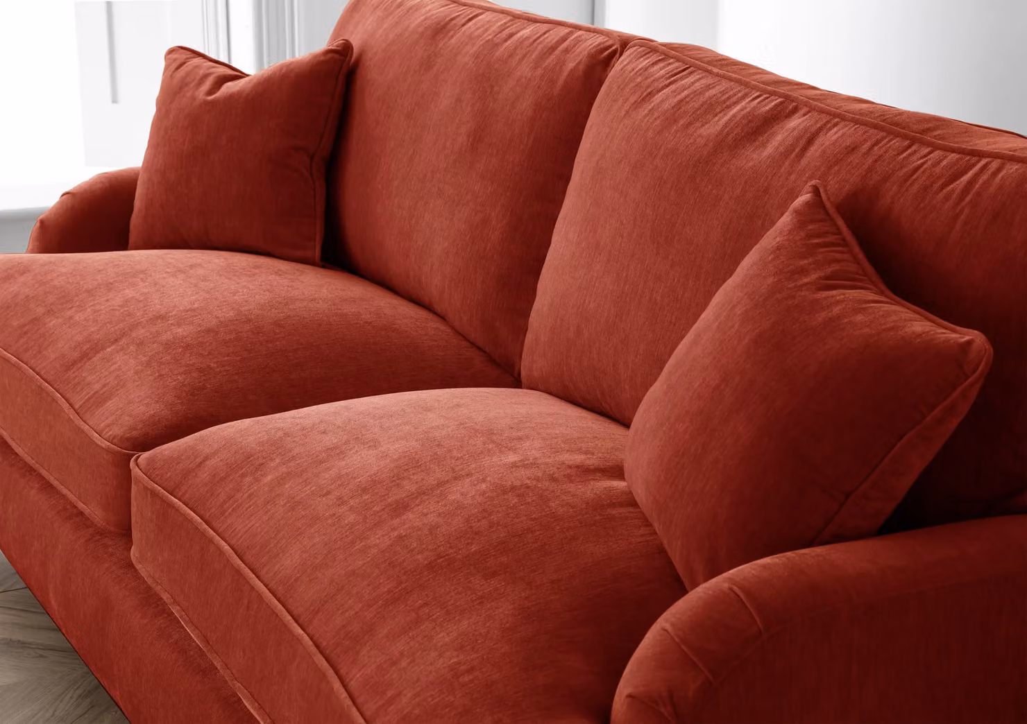 The Great Sofa Company Orla 2 Seater Fabric Sofa in Terracotta – 2