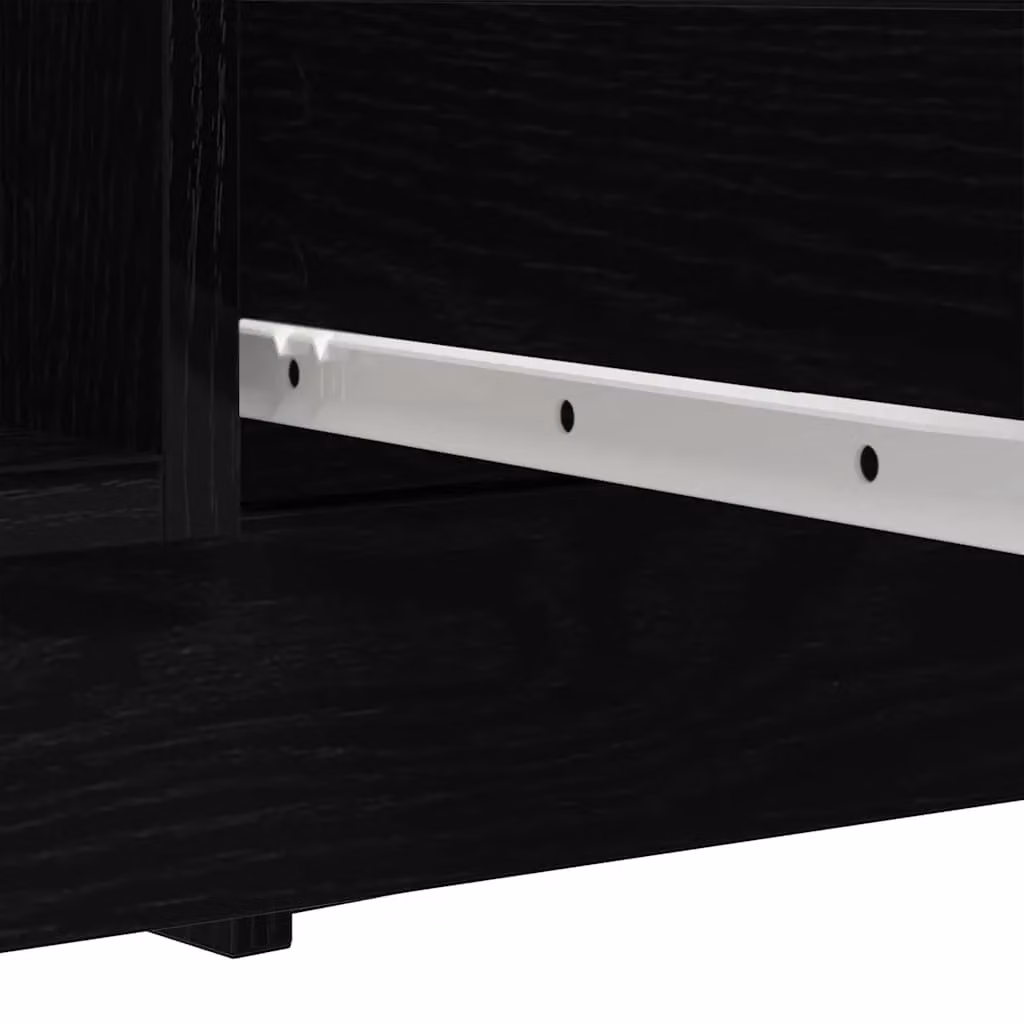 Berkfield Home Modern Sideboard with Drawers in Black Oak, W/D/H: 100.5 x 35 x 76 cm – 6