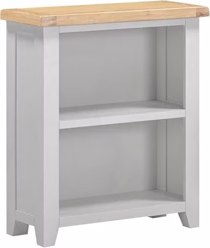 Seconique Windsor Low Bookcase in Pebble Grey and Oak – 3