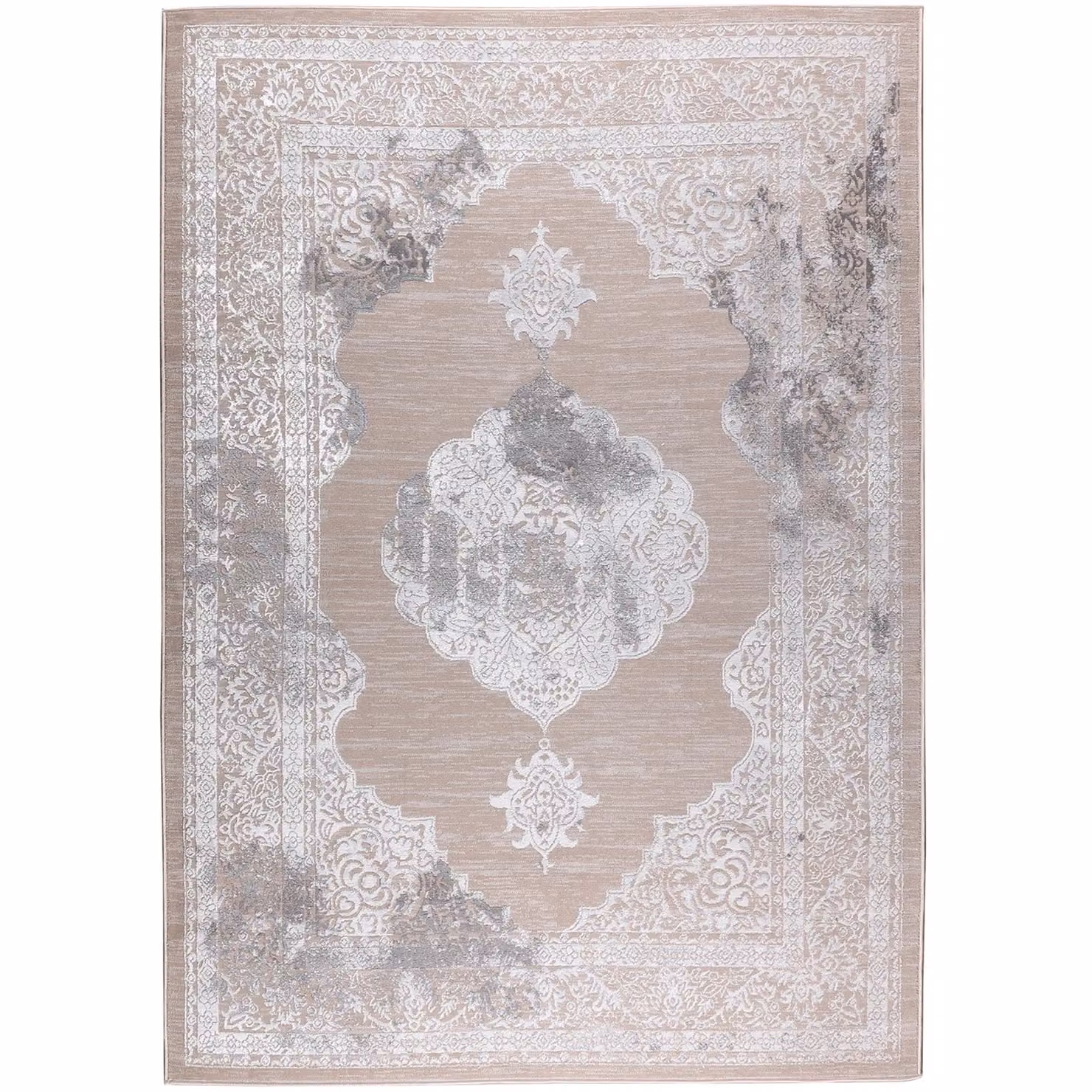 Livabliss Lustro Vintage Boho Rug in Beige, Grey and White, W: 160 cm, L: 220 cm – 2