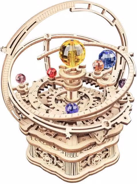 ROKR Rotating Starry Night Multicolour Wooden Music Box
