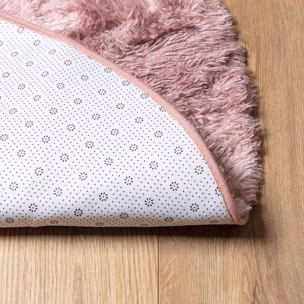 Berkfield Home NAVARRA Shaggy High Pile Rug, Dusty Pink, W/D: 100 x 100 cm – 3