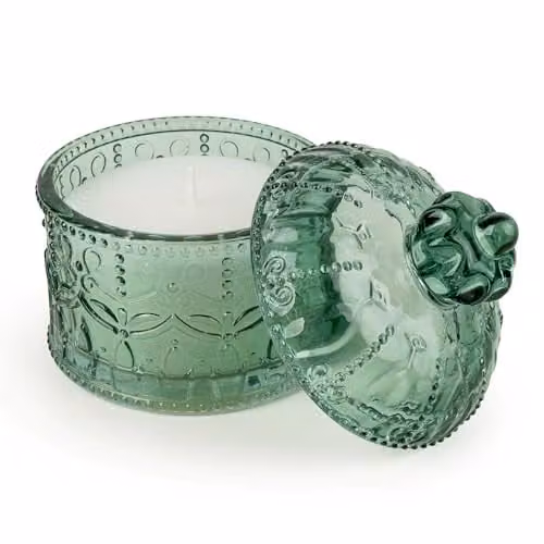 Candlelight Silk Road Collection Glass Jar Candle in Chengdu Green – 1