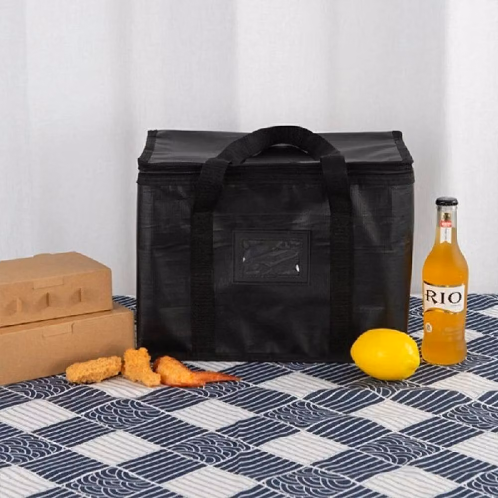 EONLION Large Insulated Food Delivery Bag in Black, 100 cm – 3