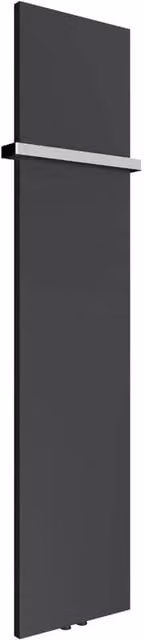 Bathroom Kingdom Slimline Anthracite Vertical Steel Radiator in Grey, H: 177 cm, W: 40 cm, D: 4 cm