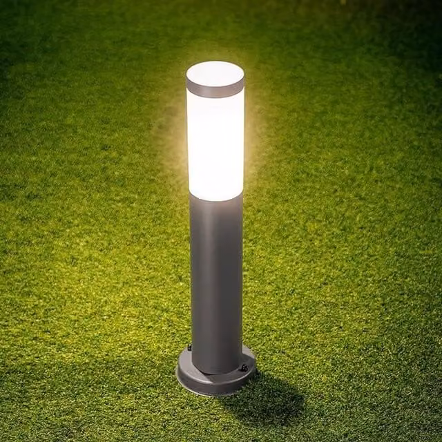 CGC Lighting ROME Outdoor Post Light with Opal Diffuser in Anthracite Dark Grey