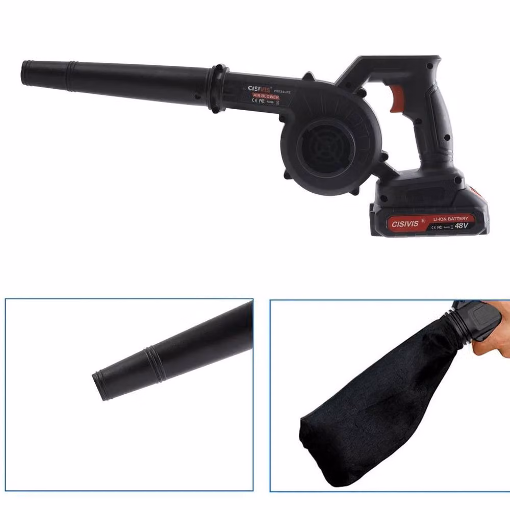 EONLION 2-in-1 Cordless Leaf Blower with Rechargeable Battery, Black – 4