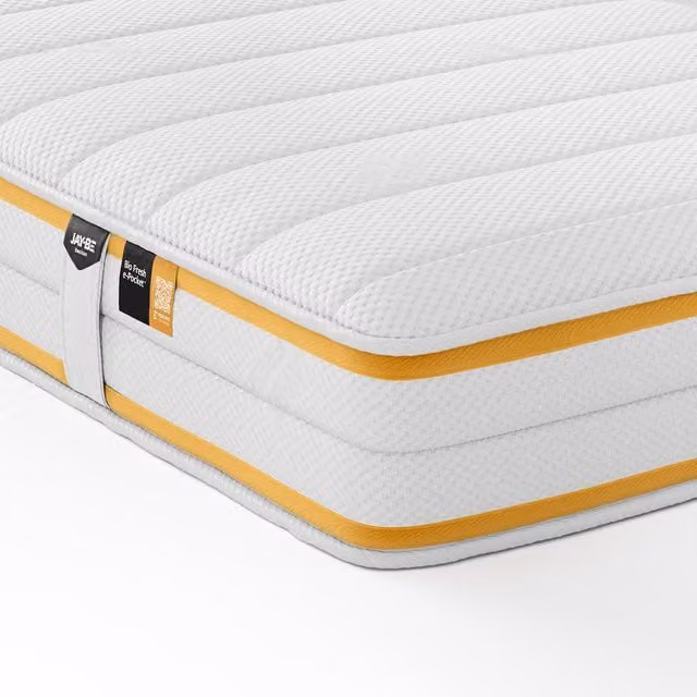 Jay-Be Bio Fresh Pocket Sprung Children's Mattress, Orange, W/D/H: 90 x 190 cm