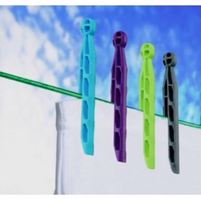 SupaHome Dolly Plastic Clothes Pegs, Multicolour, Pack of 24
