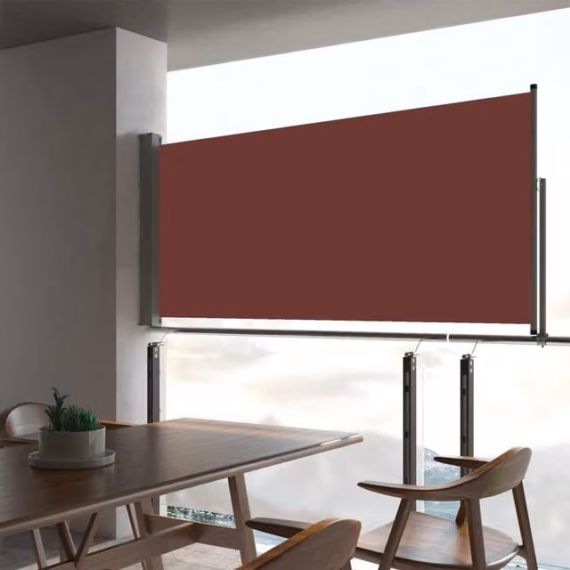 Berkfield Home Patio Retractable Side Awning in Brown, W/D/H: 300 x 60 x 60 cm – 1