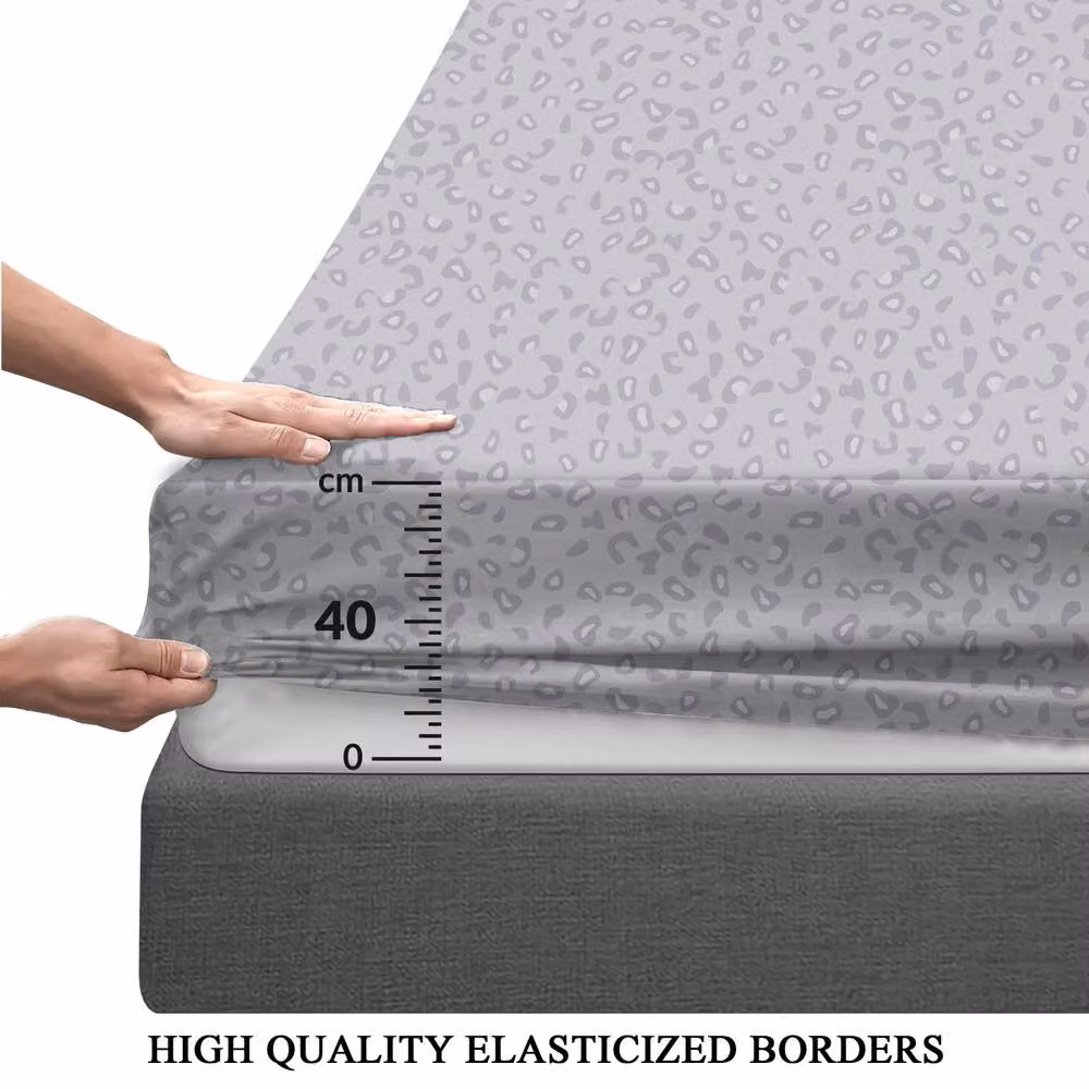 Grace Luxury Microfibre Extra Deep Pocket Fitted Sheet, Light Grey, 180 x 200 cm, Depth: 40 cm – 2