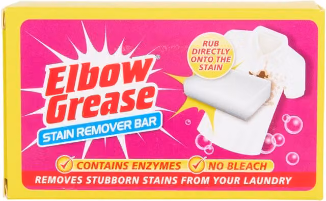Elbow Grease Stain Remover Bar, 100g, White