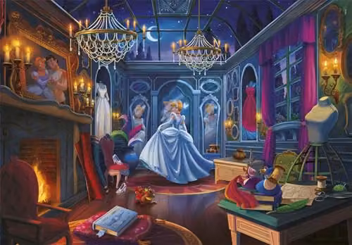 Clementoni Disney Cinderella Ever After Collection 500 Piece Jigsaw Puzzle in Blue and Multicolour – 2