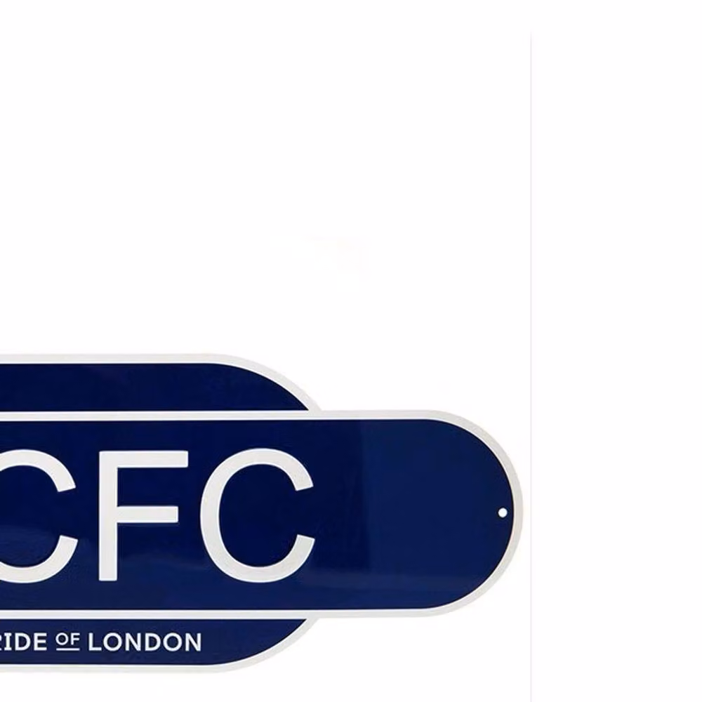 Chelsea FC Retro Years Metal Wall Plaque in Blue – 2