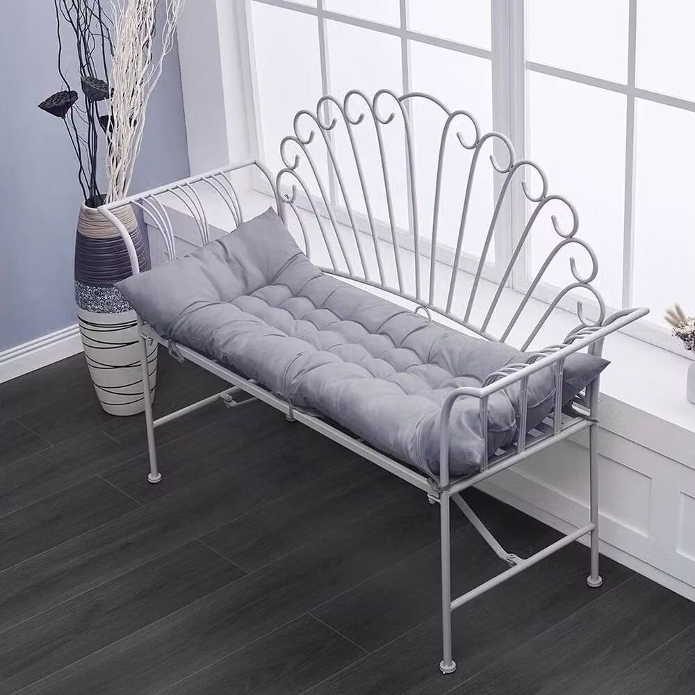 EONLION Grey Rectangular Lounger Cushion Pad for Bench or Chair, W/D: 120 x 90 cm – 3