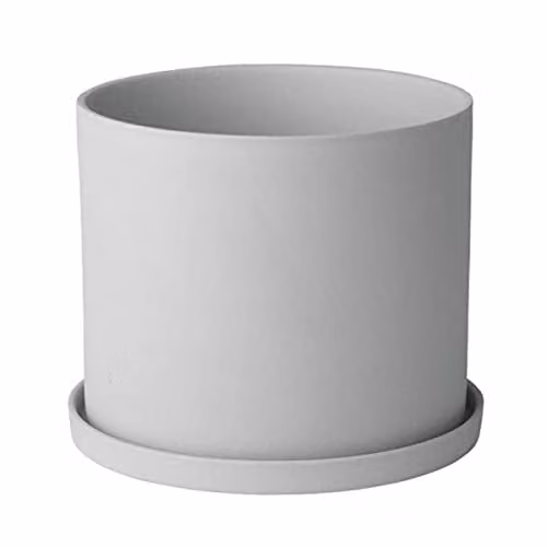 Blomus Nona Porcelain Herb Pot in Micro Chip Grey W/D/H: 15.0 x 15.0 x 12.5 cm – 1