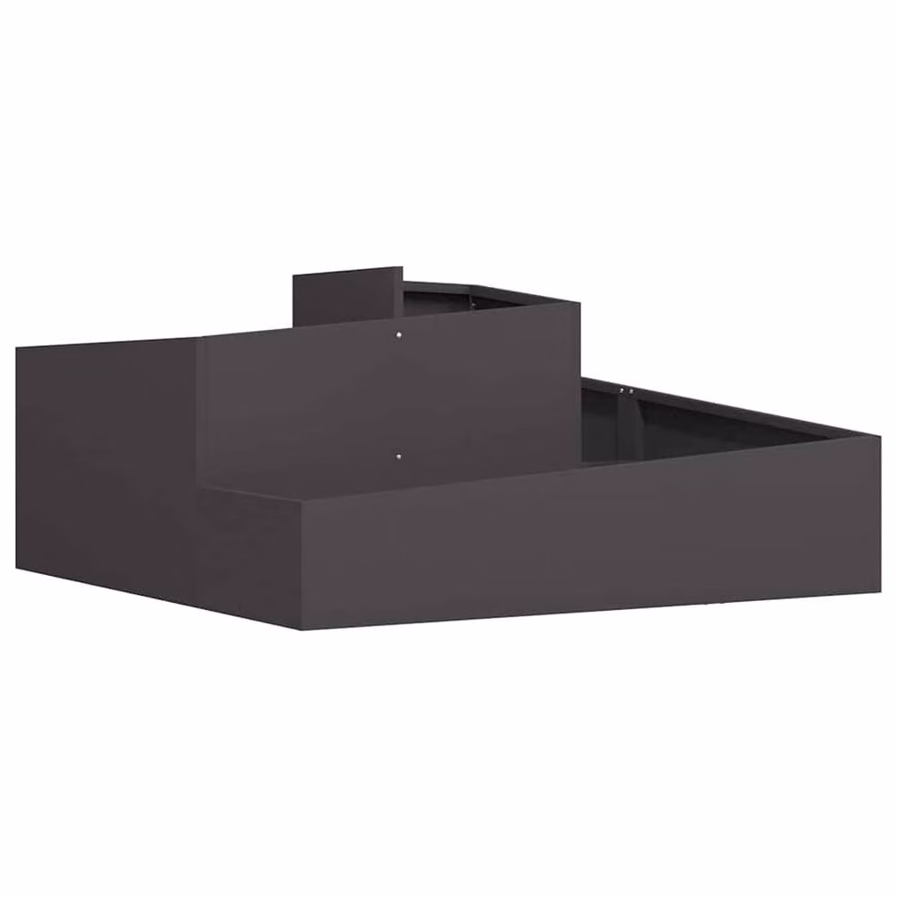 Berkfield Home Large Black Metal Decorative Inlays Planter – 3