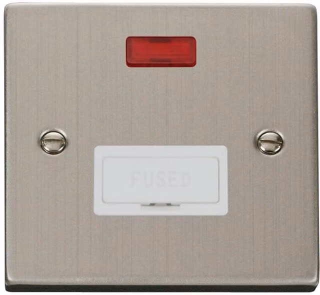 SE HOME Modern Surface Mount Stainless Steel Socket Plate in White and Silver