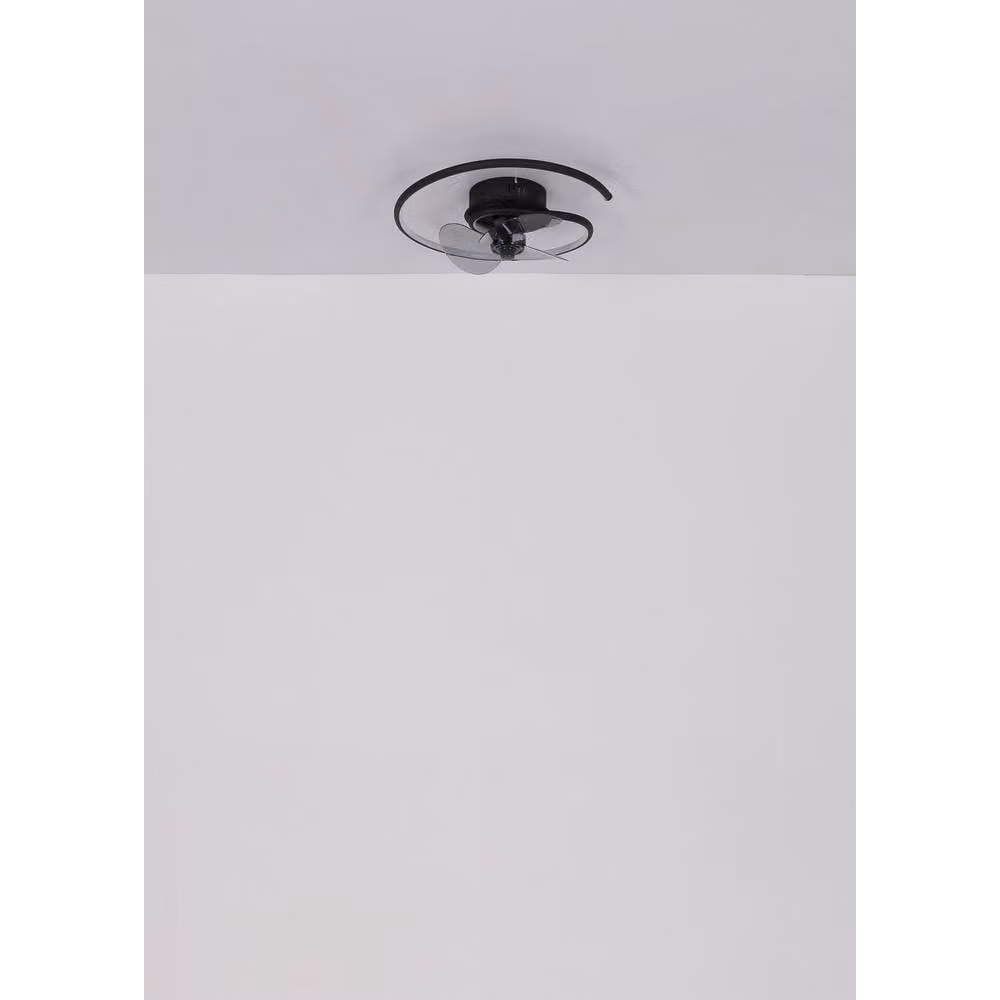 Netlighting Koren Black 3-Blade LED Ceiling Fan with Remote Control and Dimmable CCT Lighting – 2